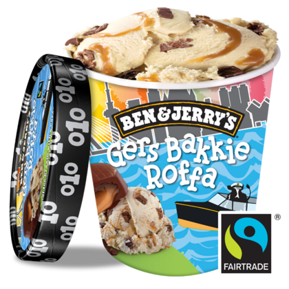 Ben&Jerry's Rotterdam Gers bakkie Roffa Fairtrade