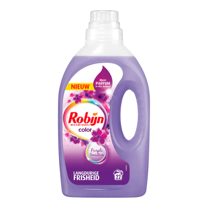 Robijn Wasmiddel Vloeibaar Color Purple Sensation 22 Wasbeurten