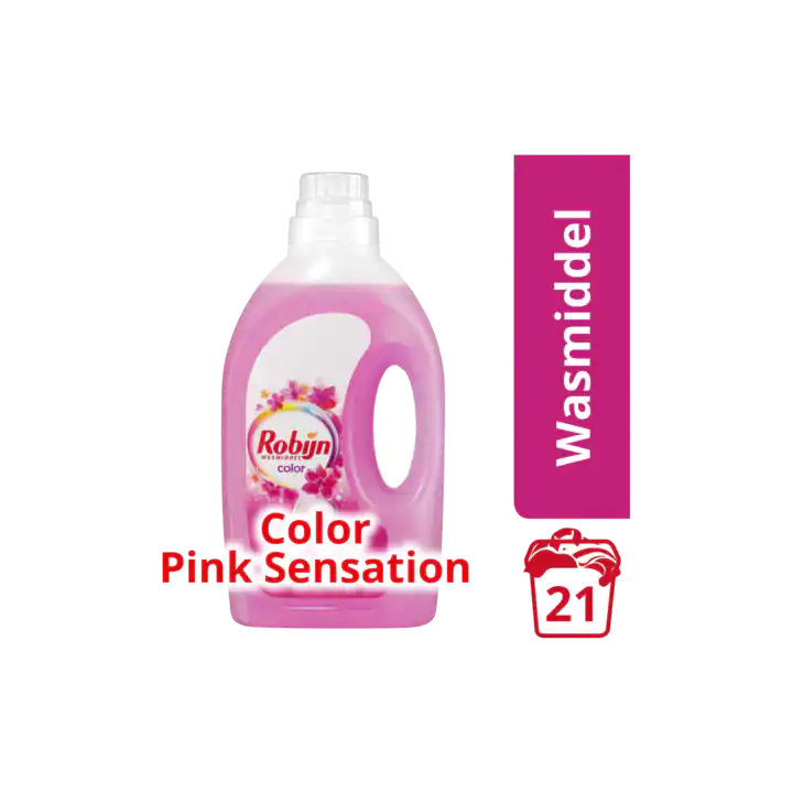 Robijn Wasmiddel Vloeibaar Color Pink Sensation 22 Wasbeurten