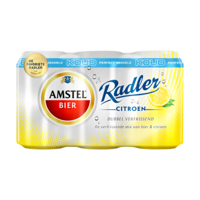 Amstel Radler Bier Citroen Koud Blik
