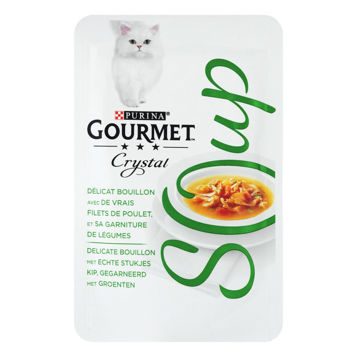 Gourmet Crystal soup met kip en groente