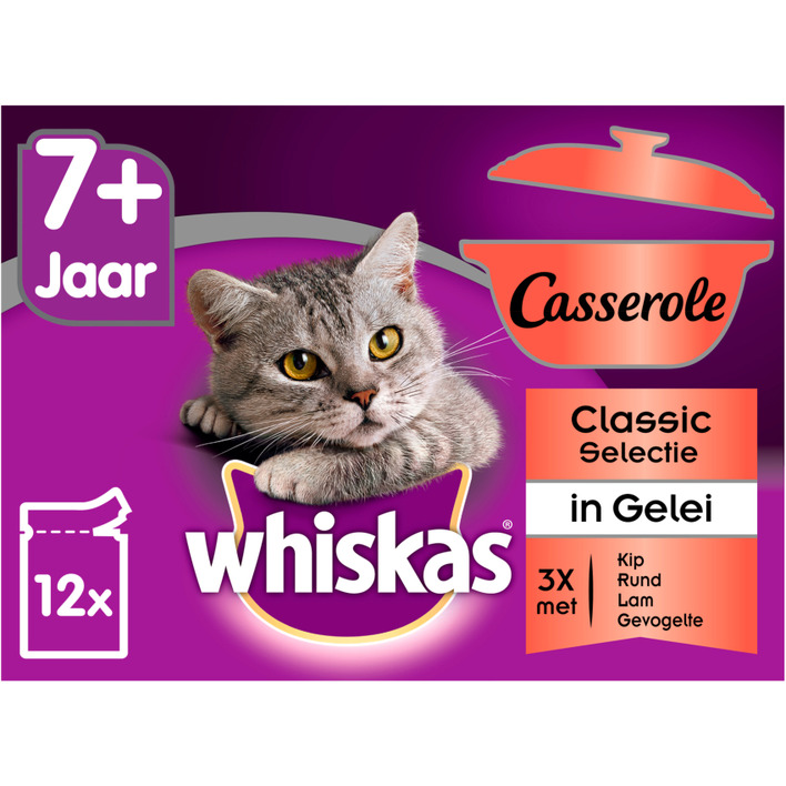 Whiskas Kattenvoer nat selectie in gelei senior