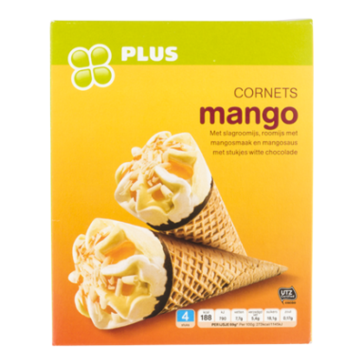Huismerk Luxe cornets mango