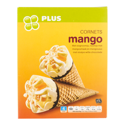 Huismerk Luxe cornets mango