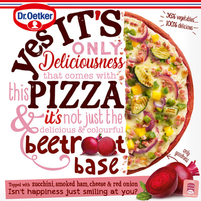 Dr. Oetker Yes it´s pizza beetroot crust