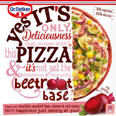 Dr. Oetker Yes it´s pizza beetroot crust