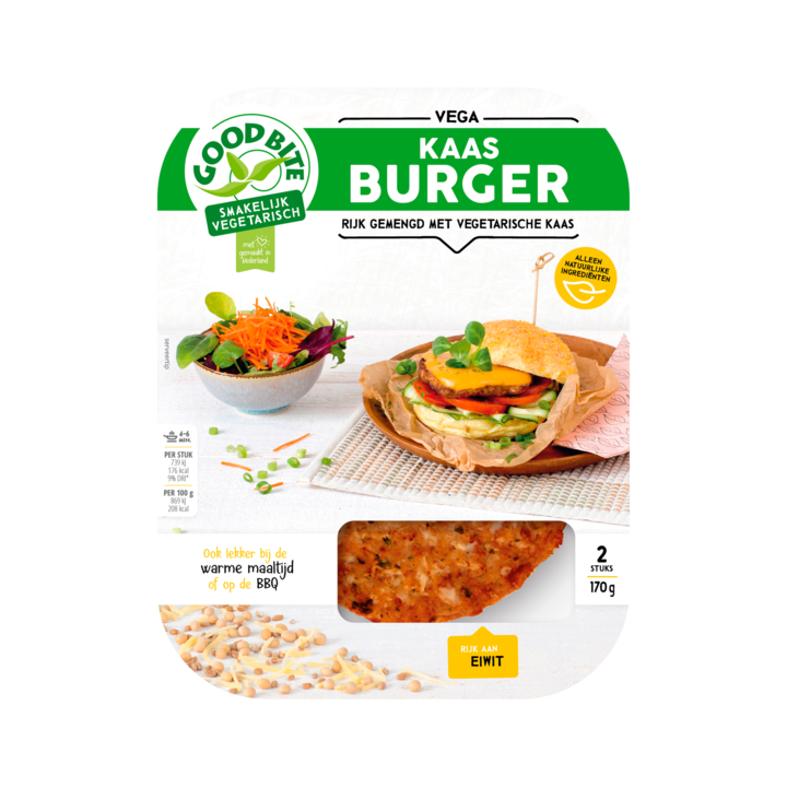 GoodBite Vega Kaasburger 2 Stuks