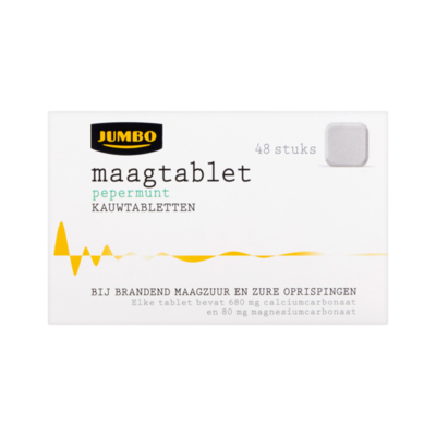 Huismerk Maagtablet Pepermunt Kauwtabletten