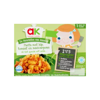 Annabel Karmel Pasta met Kip, Tomaat en Mascarpone