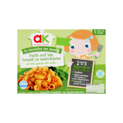 Annabel Karmel Pasta met Kip, Tomaat en Mascarpone
