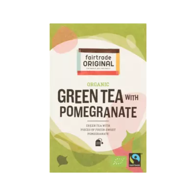 Fairtrade Original Organic Green Tea with Pomegranate 20 Zakjes