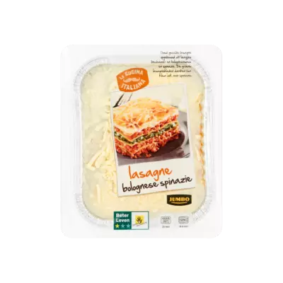 Huismerk Lasagne Bolognese Spinazie