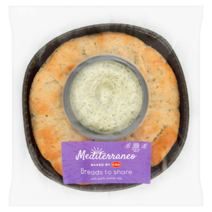 Mediterraneo Broodkrans met kruidenboter dip