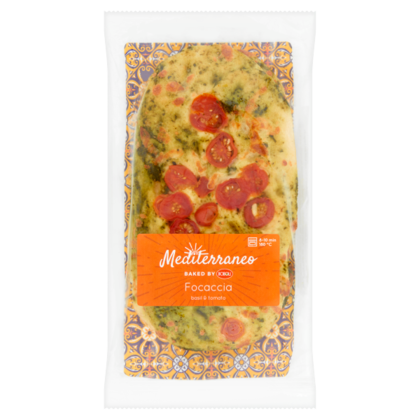 Mediterraneo Focaccia basilicum, kaas & tomaat