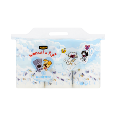 Huismerk Toiletpapier Woezel & Pip 6 Rollen