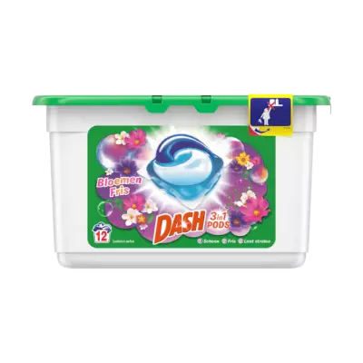 Dash 3 in 1 Pods 12x Met Frisse Kleur Bloemen