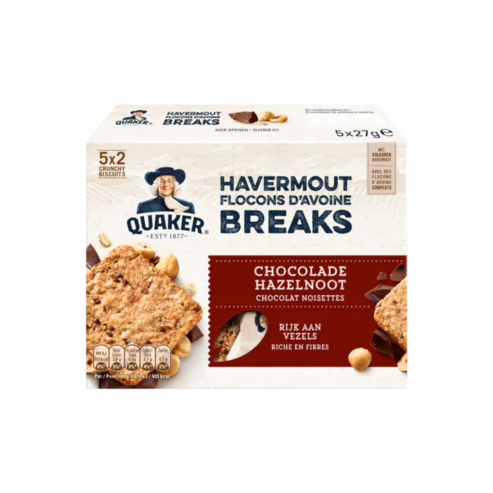 Quaker Havermout Biscuit Chocolade