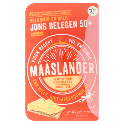Maaslander 50+ Jong Belegen Plakken 175 g
