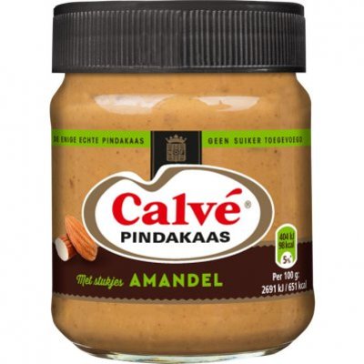 Calvé Pindakaas stukjes amandel