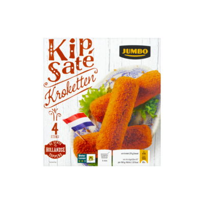 Huismerk Kip Saté Kroketten 4 Stuks
