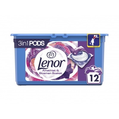 Lenor 3 in 1 pods amethist & bloemen