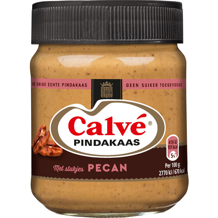 Calvé Pindakaas stukjes pecan