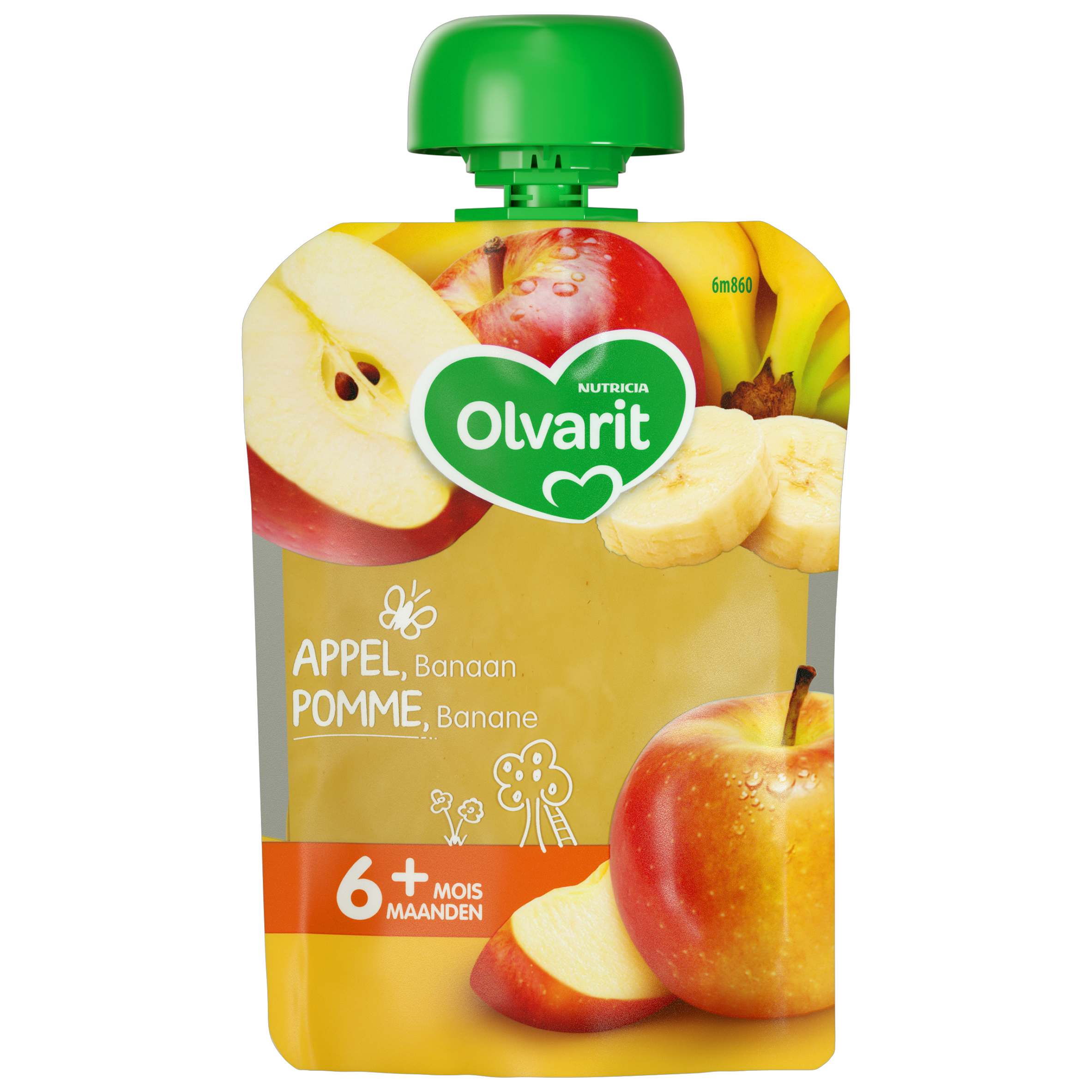 Olvarit Appel Banaan 6+ Maanden 90 g