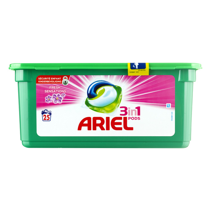 Ariel Pods fresh pink wasmiddel capsules
