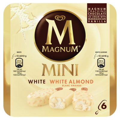Magnum Mini white white almond 6 stuks