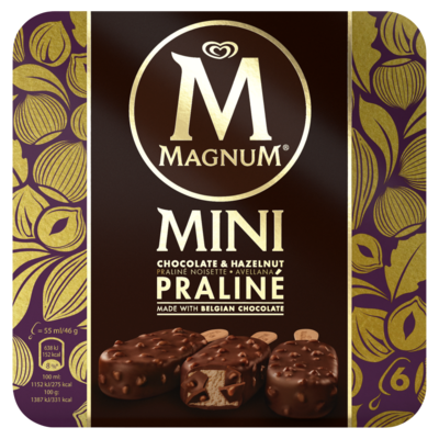 Magnum Mini hazelnut praline