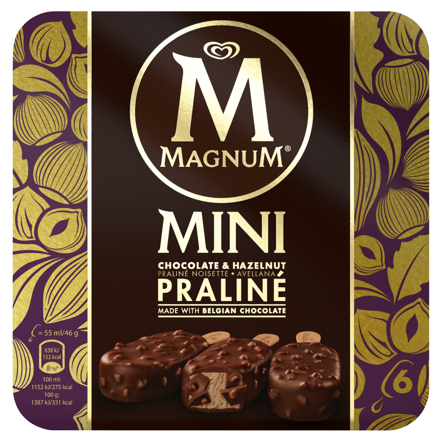 Magnum Mini hazelnut praline