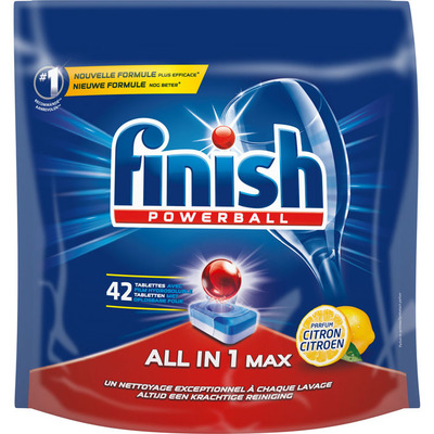 Finish All in 1 max vaatwastabletten citroen