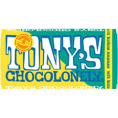Tony's Chocolonely Wit kokos-ananas