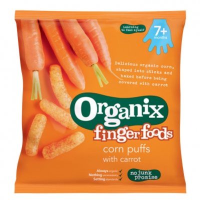 Organix Maïs knabbels met wortel 7+m