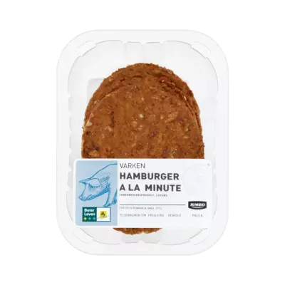 Huismerk Varken Hamburger a la Minute 3 Stuks