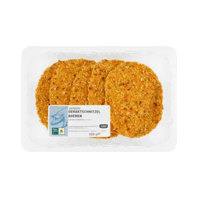 Huismerk Varken Gehaktschnitzel Boeren 5 Stuks