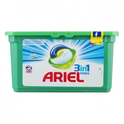 Ariel 3in1 pods alpine wasmiddelcapsules