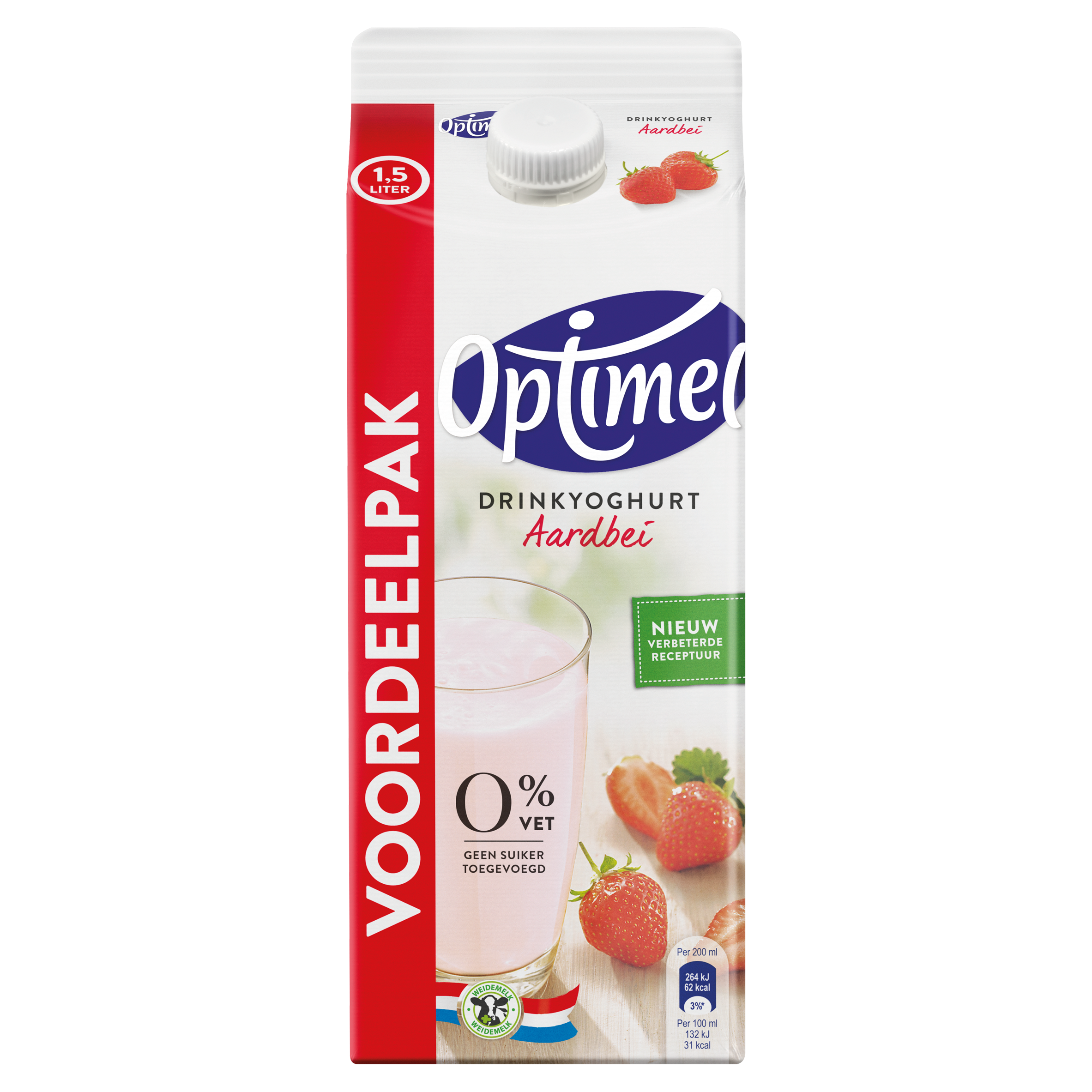 Optimel Drinkyoghurt Aardbei 1,5 L