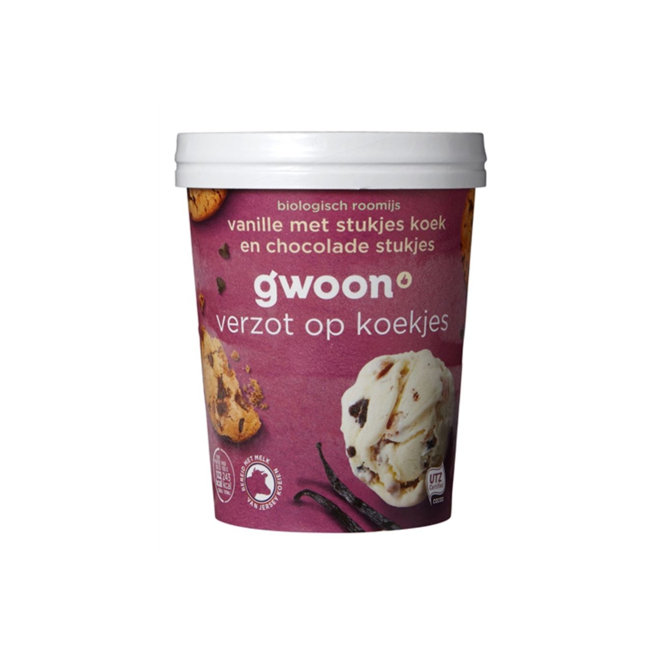 Huismerk Bio Ijs Verzot Op Koekjes