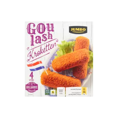 Huismerk Goulash Kroketten 4 Stuks