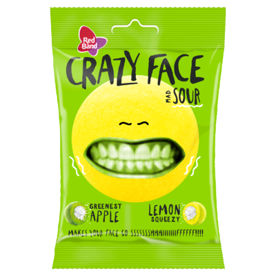 Red Band Crazy Face Sour 80 g