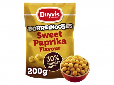 Duyvis Oven roasted borrelnoten sweet paprika