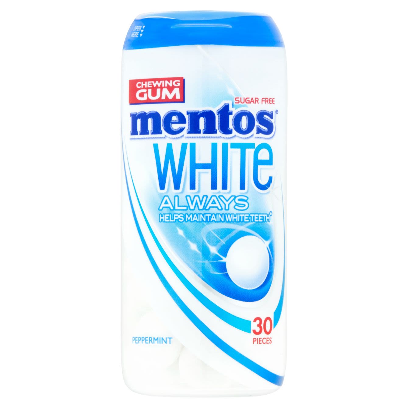 Mentos Gum White Always Peppermint 30p