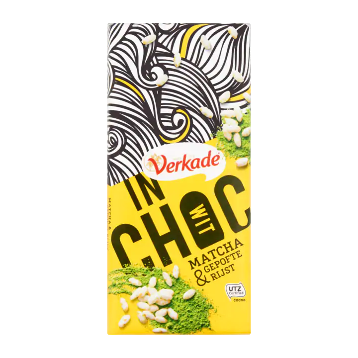 Verkade InChoc Matcha & Gepofte Rijst Wit