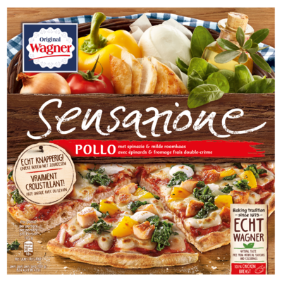 Original Wagner Sensazione Pollo met Spinazie & Milde Roomkaas 370 g