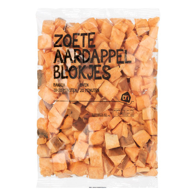 Huismerk Zoete aardappelblokjes