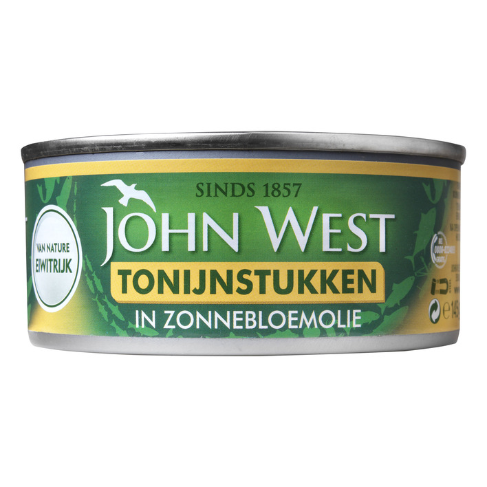John West Tonijnstukken in zonnebloemolie