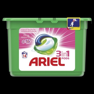 Ariel 3 in 1 pods wascapsules fresh sensations