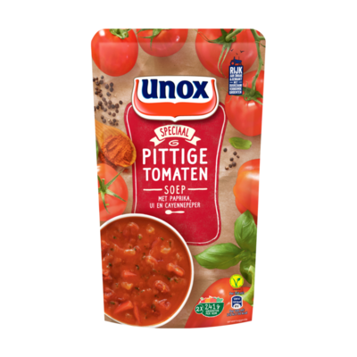 Unox Soep in Zak Pittige Tomatensoep