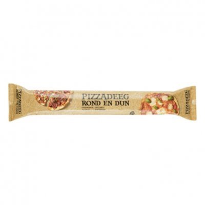 Huismerk Rond en dun pizzadeeg